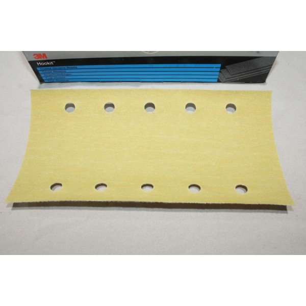 Lot 50 bandes abrasive de poncage hookit 255P LS505D P180 115x225mm 3M 03635 