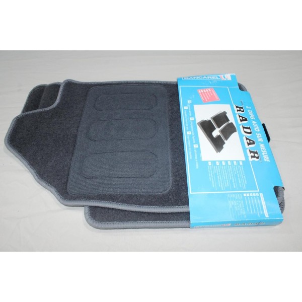 Jeu 3 tapis de sol gris sur mesure avant + arriere Bancarel pour ford fiesta 2000 