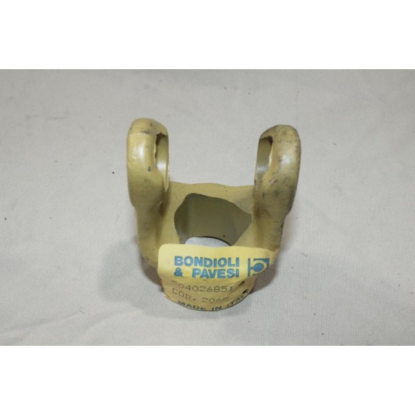 Machoire extremite cardan de transmission croisillon tube triangle 36mm Bondioli & Pavesi 204026851 206R pour tracteur engin 