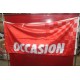 Drapeau OCCASION rouge et blanc 