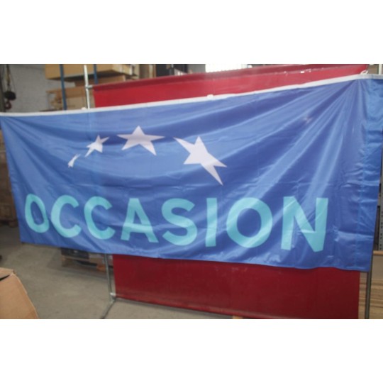 Drapeau OCCASION top garage TOPG110VO bleu et blanc 