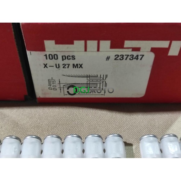 Boite 100 clous à béton 27mm Hilti X-U 27 MX 237347