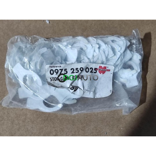 Lot 100 stop gaine 25mm diametre clip de maintien Wurth 0975259025