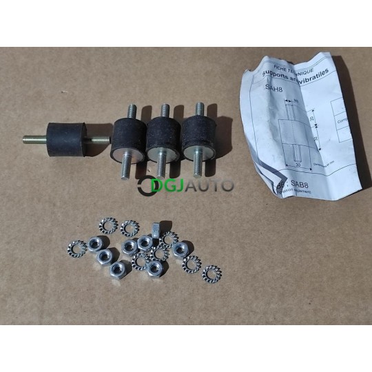 Kit 4 supports antivibratiles SAH8 SAH 8 Atlantic 523574 pour pompe à chaleur et chaudiere