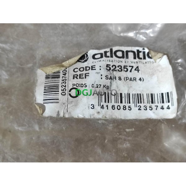 Kit 4 supports antivibratiles SAH8 SAH 8 Atlantic 523574 pour pompe à chaleur et chaudiere