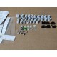 Lot accessoires passe cables bouchons Hager Vector pour coffret electrique