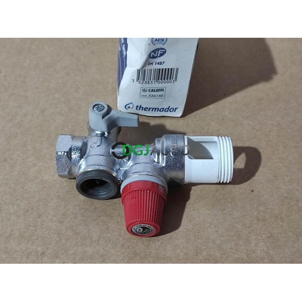 Soupape groupe de sécurité droit 3/4 7 bar Caleffi Thermador 526150 pour chauffe eau
