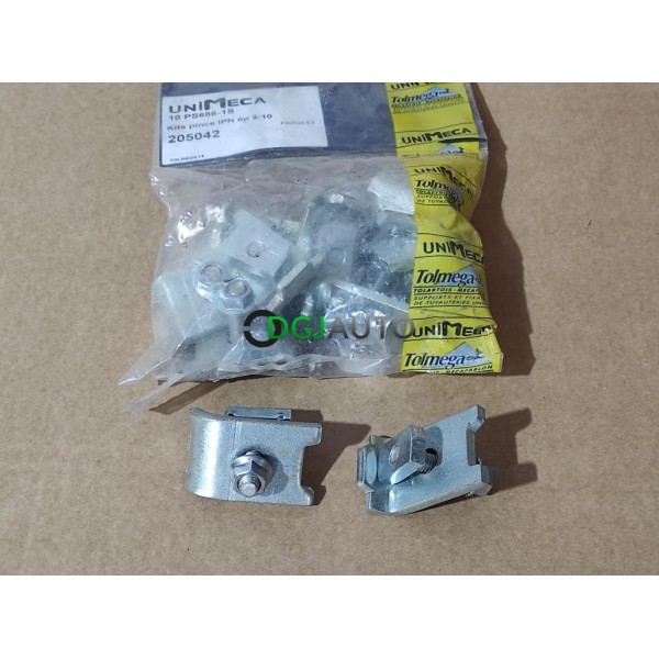 Sachet 10 kits pince profilé IPN 5-10 crapauds Unimeca 205042