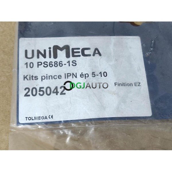 Sachet 10 kits pince profilé IPN 5-10 crapauds Unimeca 205042