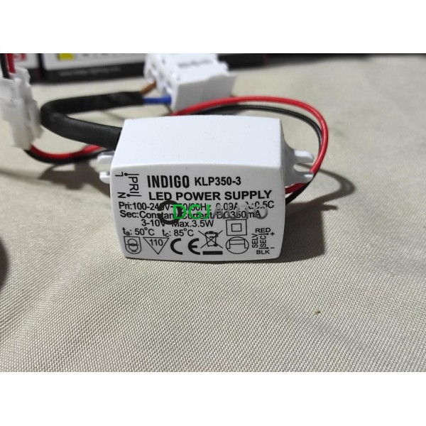 Lot 4 spots LED interieur 3W kaci R-B 3000K IP44 350lm 220lm Indigo KC211R25 aluminium mat