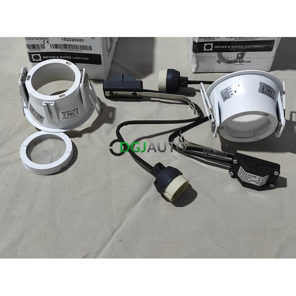 Lot 2 spots lampe encastrable dont 1 modele expo 12W GU10 IP44 W90059102-02 Wever & ducré 152220W0