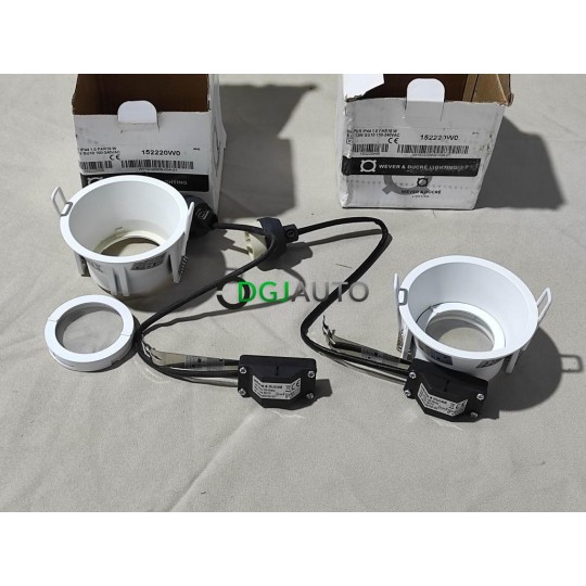 Lot 2 spots lampe encastrable dont 1 modele expo 12W GU10 IP44 W90059102-02 Wever & ducré 152220W0