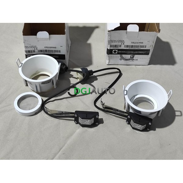Lot 2 spots lampe encastrable dont 1 modele expo 12W GU10 IP44 W90059102-02 Wever & ducré 152220W0