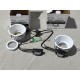 Lot 2 spots lampe encastrable dont 1 modele expo 12W GU10 IP44 W90059102-02 Wever & ducré 152220W0