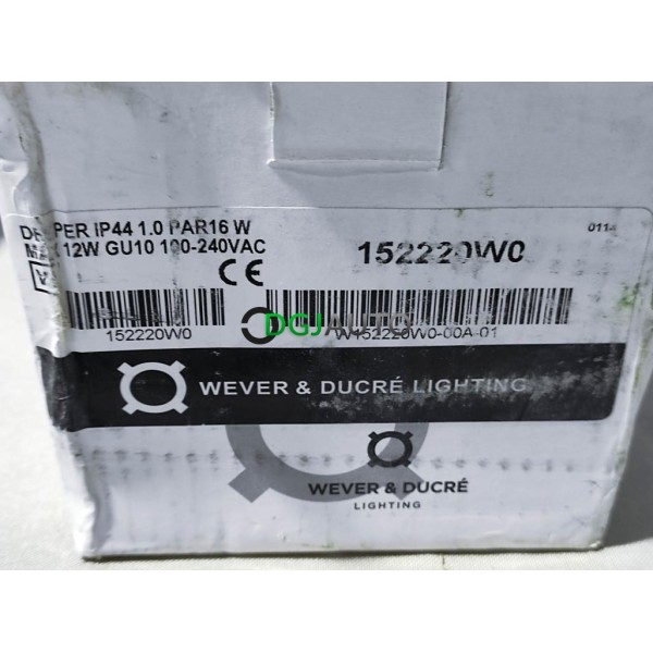 Lot 2 spots lampe encastrable dont 1 modele expo 12W GU10 IP44 W90059102-02 Wever & ducré 152220W0