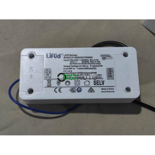 Lampe downlight LED encastrable Indigo DO347NW30 kani 1 RD avec driver lifud 4000K 20W 1845lm blanc mat IP23