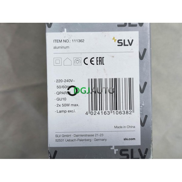 Double spot encastrée 2x50w GU10 new tria 78 CS Qpar51 SLV 111362