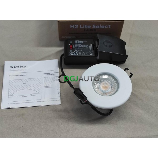 Spot encastrable rond IP65 IP20 5.7W 2700-3000-4000K 60-80mm Collingwood DL5485500 H2 lite select