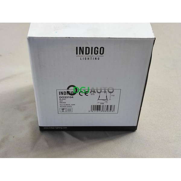 Spot encastrable rond IP23 GU10 10W RT1014 RX 88mm Indigo DO33104