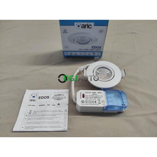 Spot encastrable 600LM IP65 6W 2700-3000-4000K Edos Aric 11060