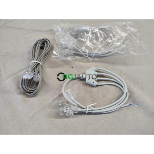 Lot 3 cables 1 telephonie + 2 connecteurs modulaires RJ45 4x1
