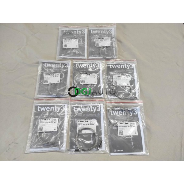 Lot 8 cables filin de sécurité antichute Trilux 2330 G3 10238177 7726700 pour luminaire dalle lampe