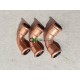 Lot 3 raccords coude cuivre 90° F/F Sanha 6002A 22