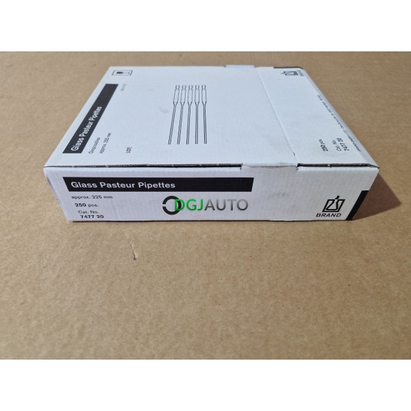 Boite 250 pipettes en verre pasteur Brand 747720 225mm ISO 7712