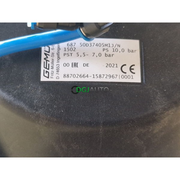 Membrane pneumatique Gemu 687 + positionneur electropneumatique Gemu 1434 fabrication 2021 10 bar maxi plage de commande 5.5 à