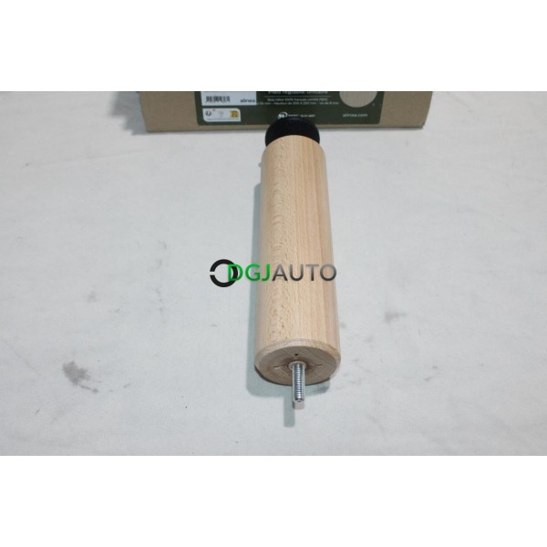 Pied cylindrique reglable de sommier lit fabriqué en France Alinea 27148280 20 à 25cm bois hêtre 100% francais 55mm vis 8mm