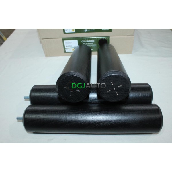 Jeu 4 pieds de sommier lit fabriqué en France Alinea 24753333 30cm bois hêtre 100% francais 70mm vis 8mm noir laqué