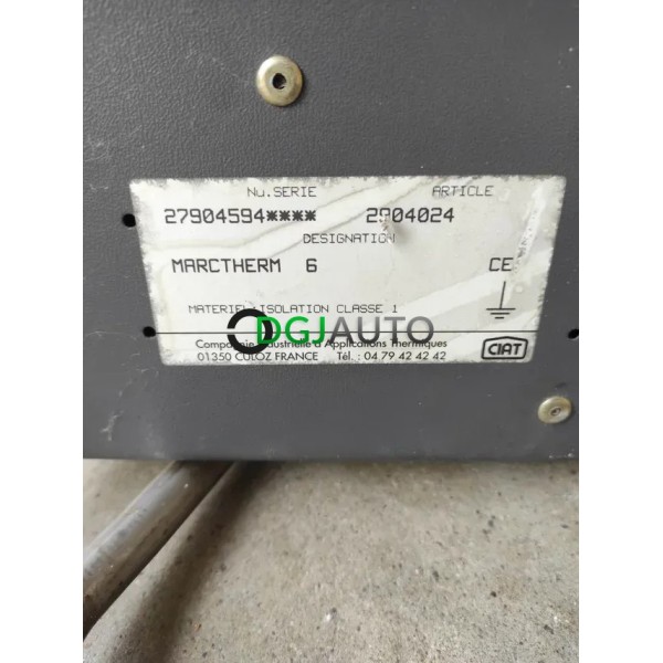Chauffage d'atelier pulsé 380V triphasé Ciat Marctherm 6