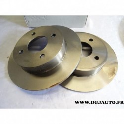 Paire de disque de frein avant diametre 240mm plein E169193 pour nissan micra MK2 K11