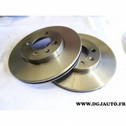 Paire de disque de frein avant diametre 256mm ventilé 1606313380 pour seat arosa cordoba ibiza 2 inca toledo volkswagen corrado