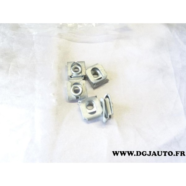 Lot 5 ecrous serrage prisonnier fixation 90424093 pour opel astra G H zafira A B