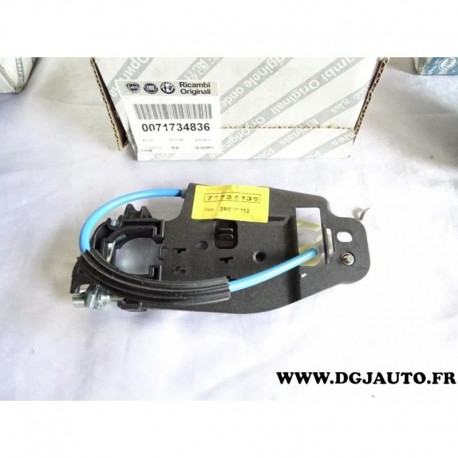 Support tringle tringlerie poignée porte arriere droite 71734836 pour fiat idea lancia musa