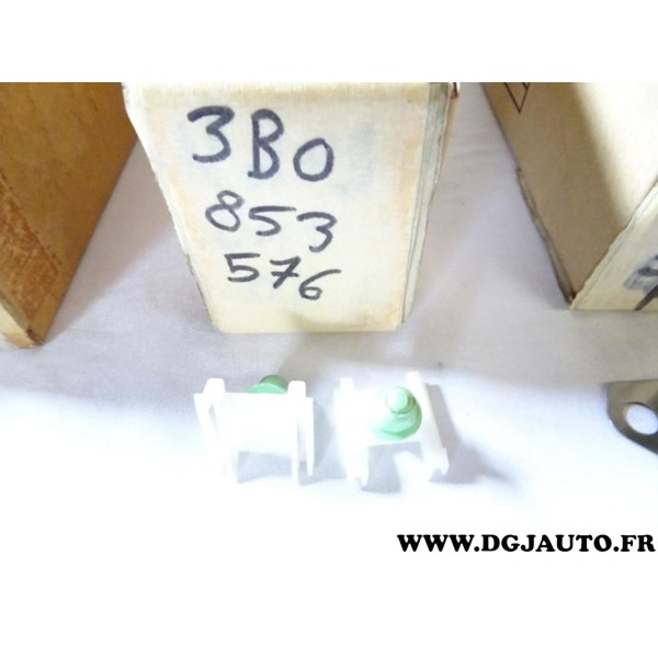 Lot 2 agrafes fixation baguette moulure porte 3B0853576 pour volkswagen passat de 1997 à 2005