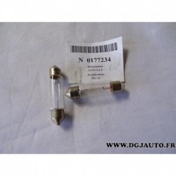 Lot 3 ampoules navette 12V 10W eclairage interieur N0177234 pour volkswagen seat skoda audi