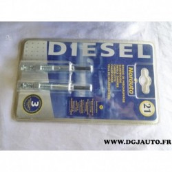 Lot de 2 bougies de préchauffe blister n°21 166694 pour opel corsa A kadett E 1.5D 1.5 D diesel isuzu gemini GME bedford midi 2.