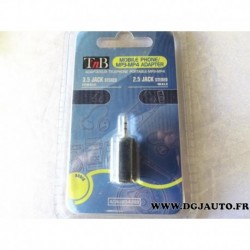 Adaptateur 3.5mm 2.5mm prise jack telephone lecteur MP3 MP4 ADAU034989 TNB