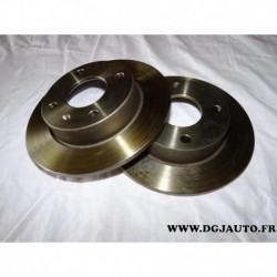 Paire disque de frein avant plein 239.5mm diametre NDF1062 pour ford escort orion partir 1990