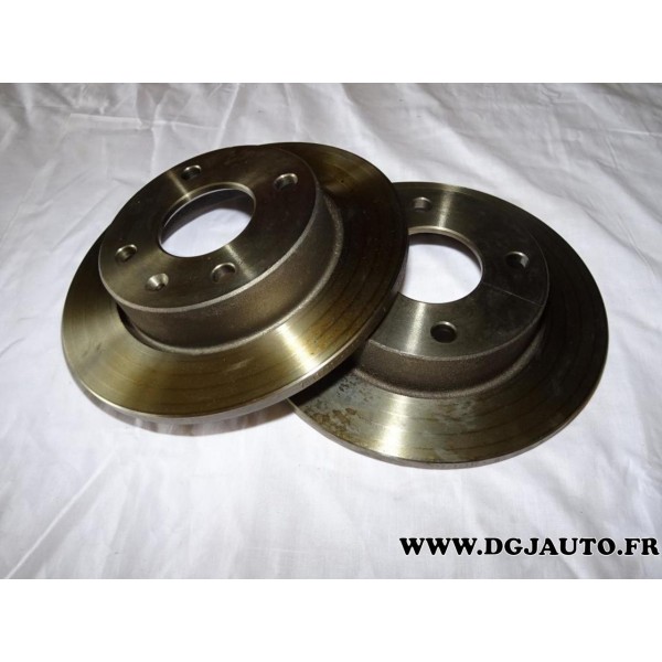 Paire disque de frein avant plein 239.5mm diametre NDF1062 pour ford escort orion partir 1990