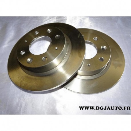 Paire disque de frein arriere plein 261mm diametre 0986479018 pour kia carens 1 2 clarus credos