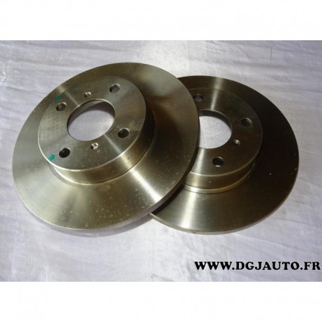 Paire disque de frein avant plein 247mm diametre 08.8705.10 pour opel agila A suzuki wagon R+