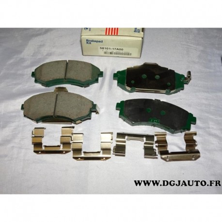 Jeux 4 plaquettes de frein avant montage akebono 5810117A00 pour hyundai coupé elantra lantra matrix sonata kia joice