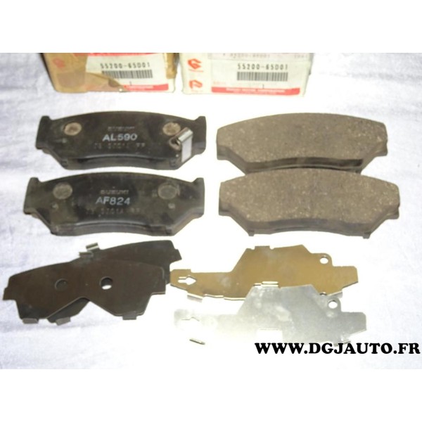 Jeux 4 plaquettes de frein montage akebono 55200-65D01 pour suzuki jimny vitara grand vitara