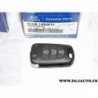 Coque de clé télécommande centralisation porte 954301J050FFF pour hyundai i20 partir 2008 ix35 IX35 partir 2009