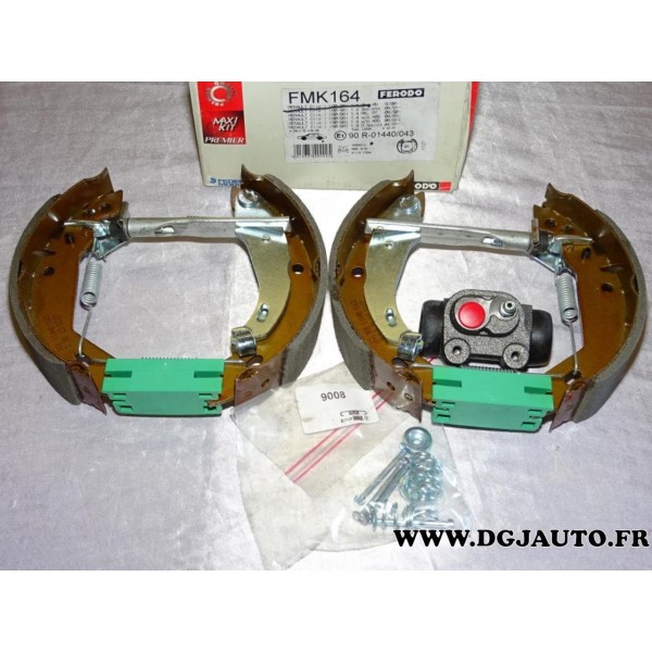 Kit frein arriere prémonté 180x42mm montage lucas FMK164* pour renault clio 1 super 5 (MANQUE 1 cylindre de roue)