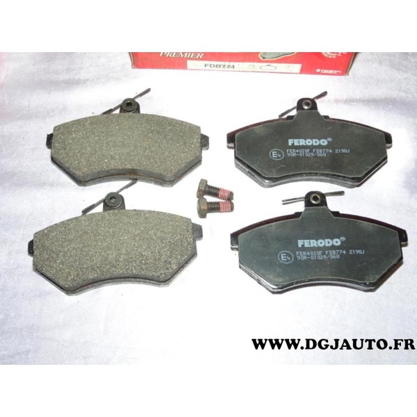 Jeux 4 plaquettes de frein avant montage TRW FDB774 pour audi 80 90 coupé