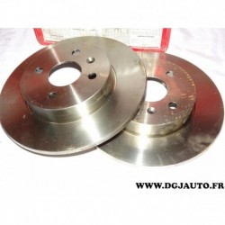 Paire disque de frein arriere plein 264mm diametre 08982610 pour opel astra H combo 3 meriva A